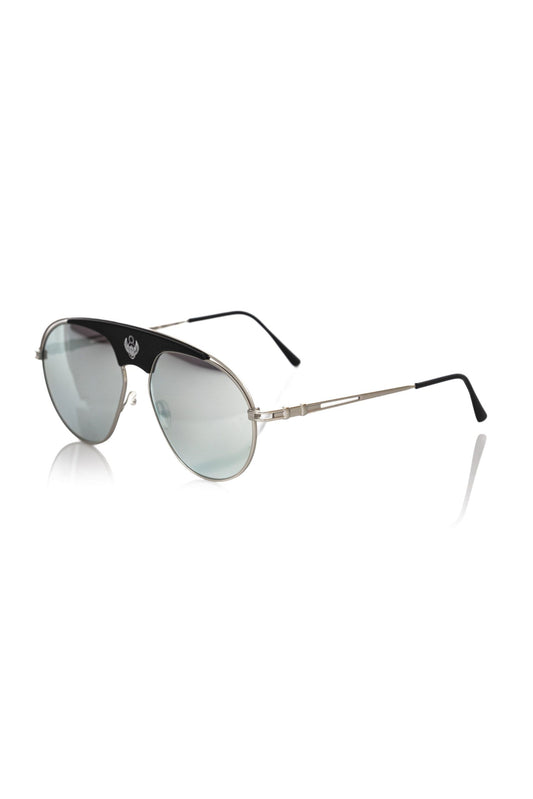 Frankie Morello Multicolor-Metallic-Faser-Sonnenbrille für Herren