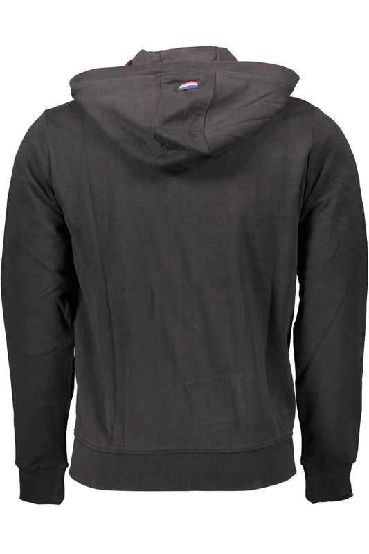 Black Cotton Men Sweater