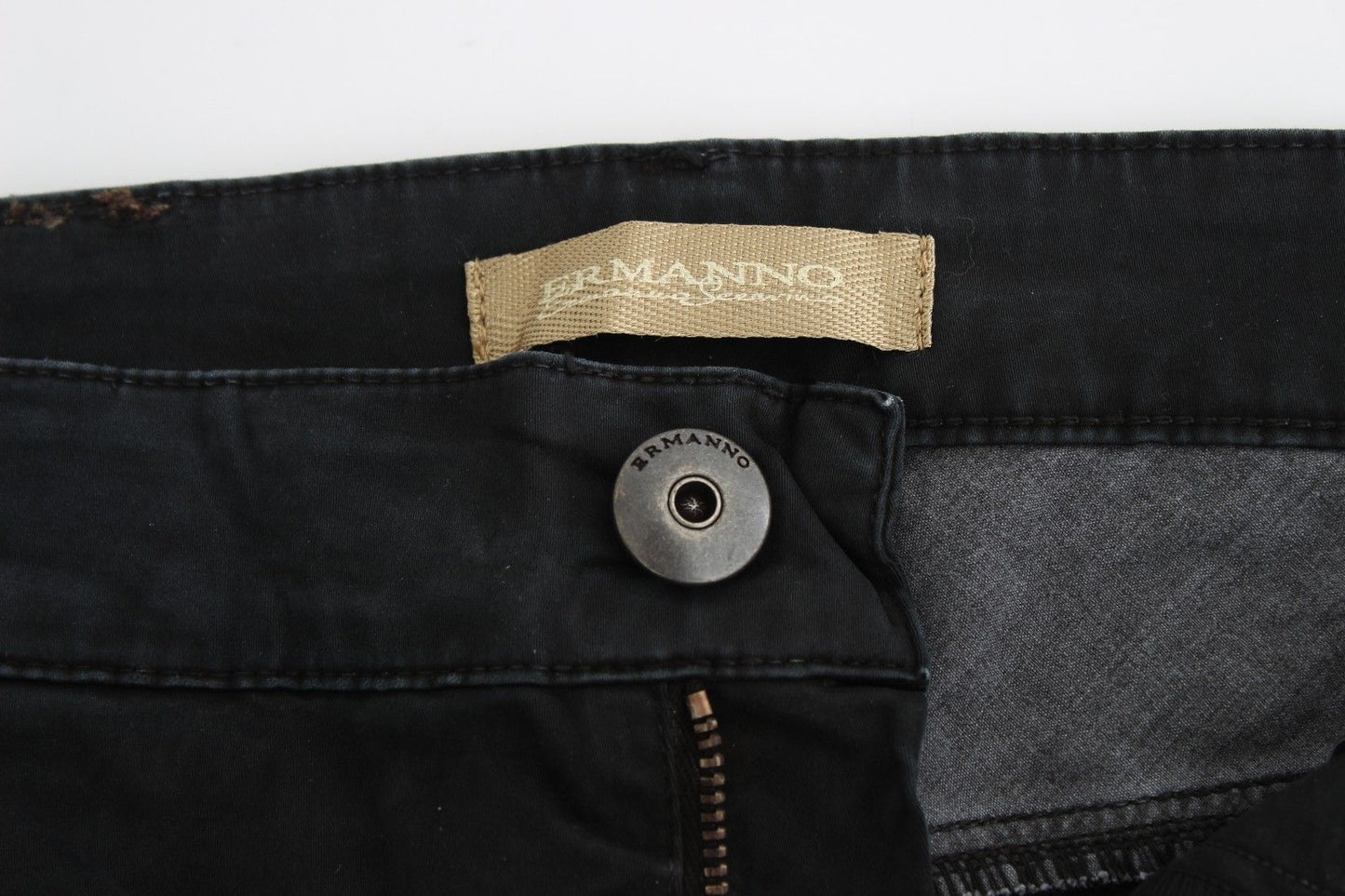 Ermanno Scervino Blaue Slim Jeans Denim-Hosen Skinny Leg Straight