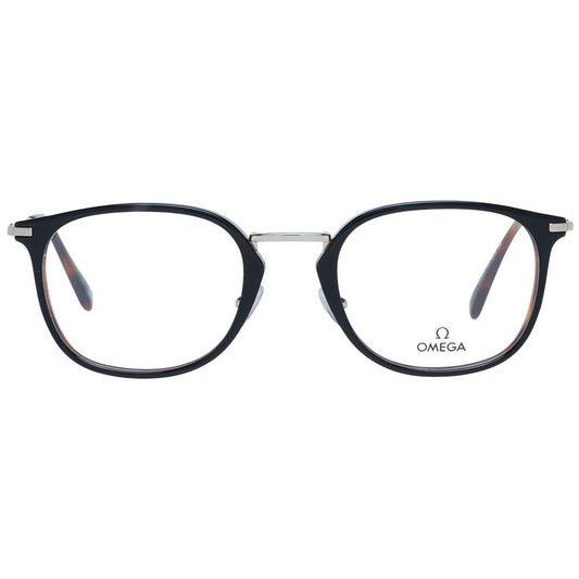 Omega Brille aus schwarzem Metall & Kunststoff (Gestell)