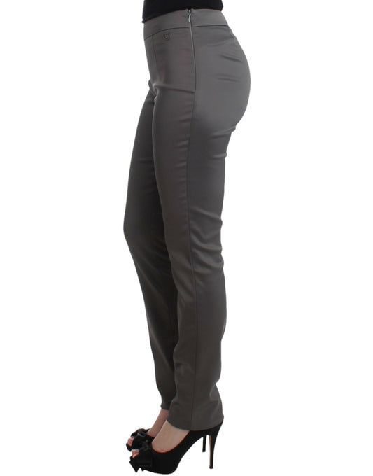 John Galliano Graue Slim Fit Hose