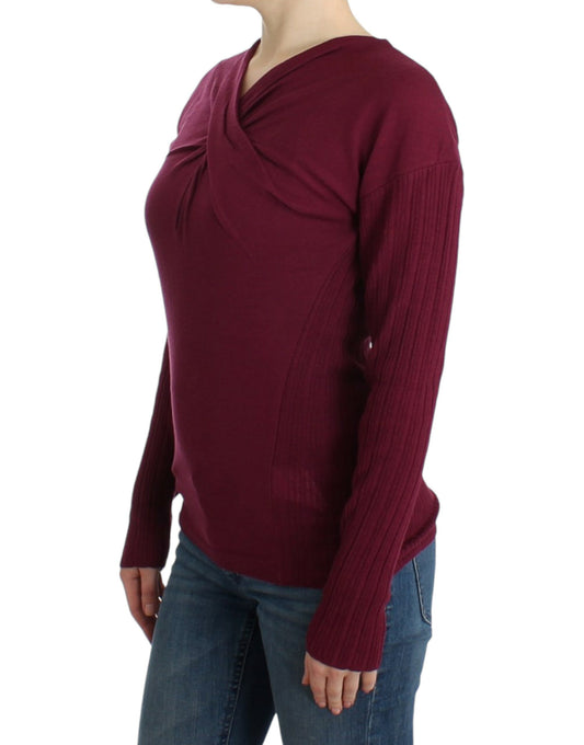 Cavalli Lila Wollstrickpullover