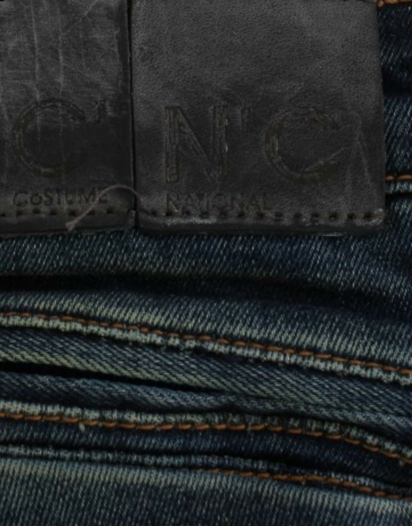 Costume National Blaue Jeans mit geradem Bein