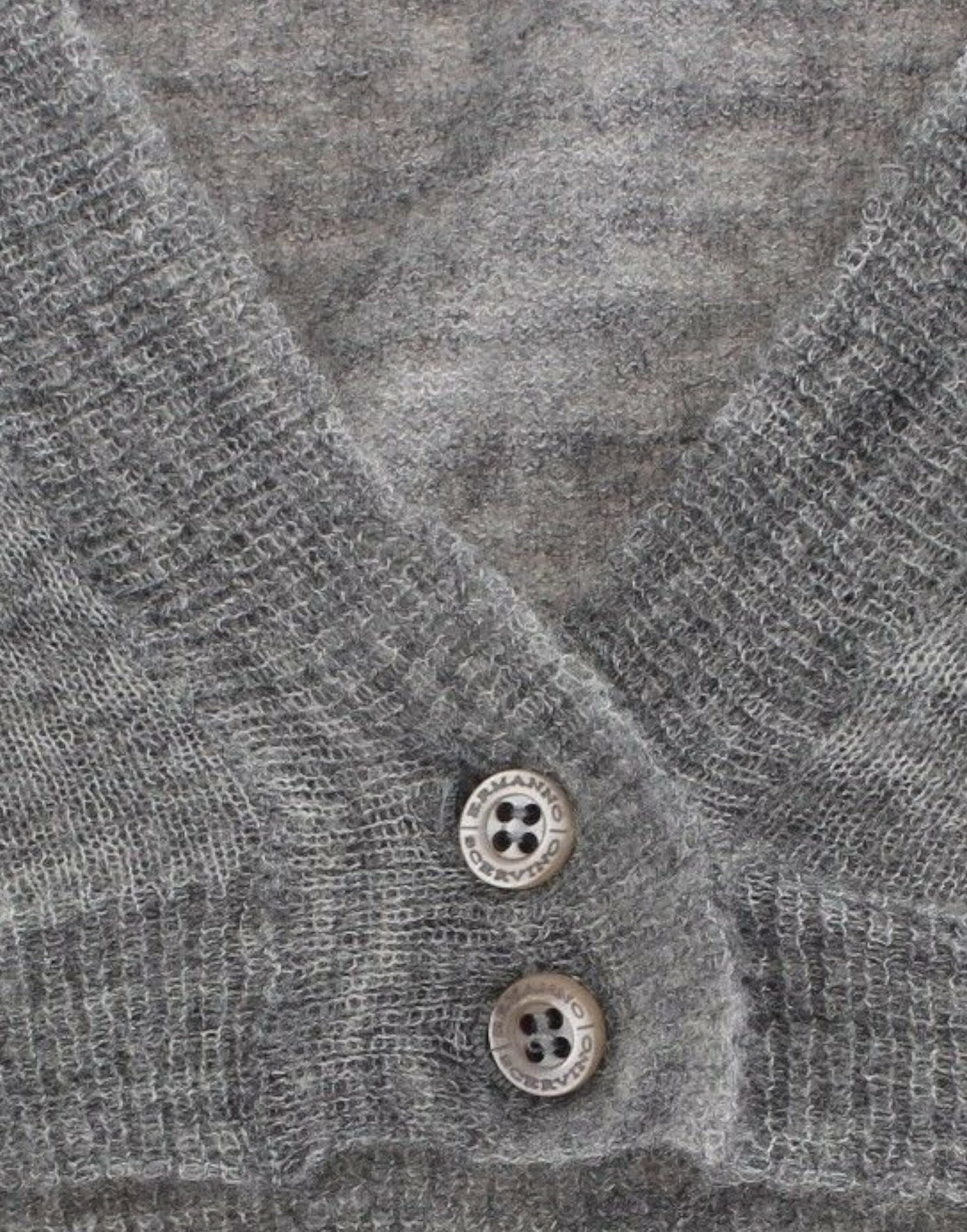 Ermanno Scervino Dessous Strickpullover Strickjacke Bolero Grau