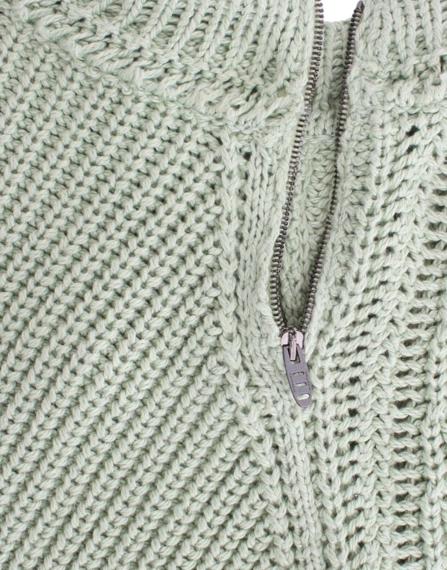 Ermanno Scervino Grüner Cropped Knit Pullover Strickpullover