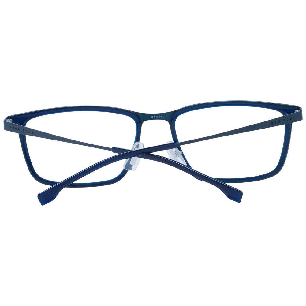 Hugo Boss Blaue Brille aus Edelstahl (Gestell)