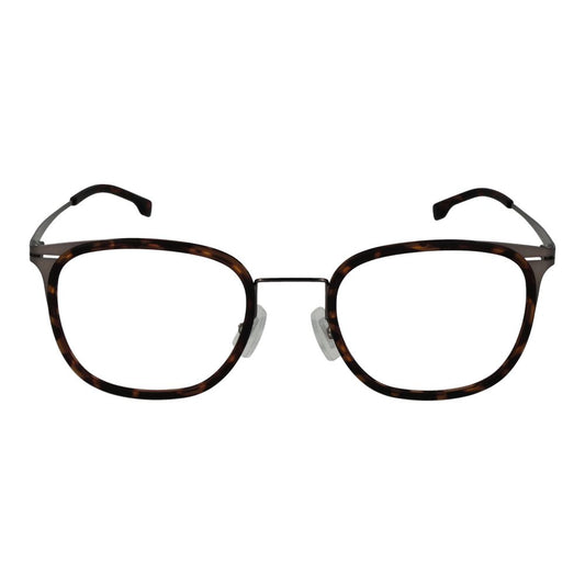 Hugo Boss Braune Edelstahl-Brille (Gestelle)