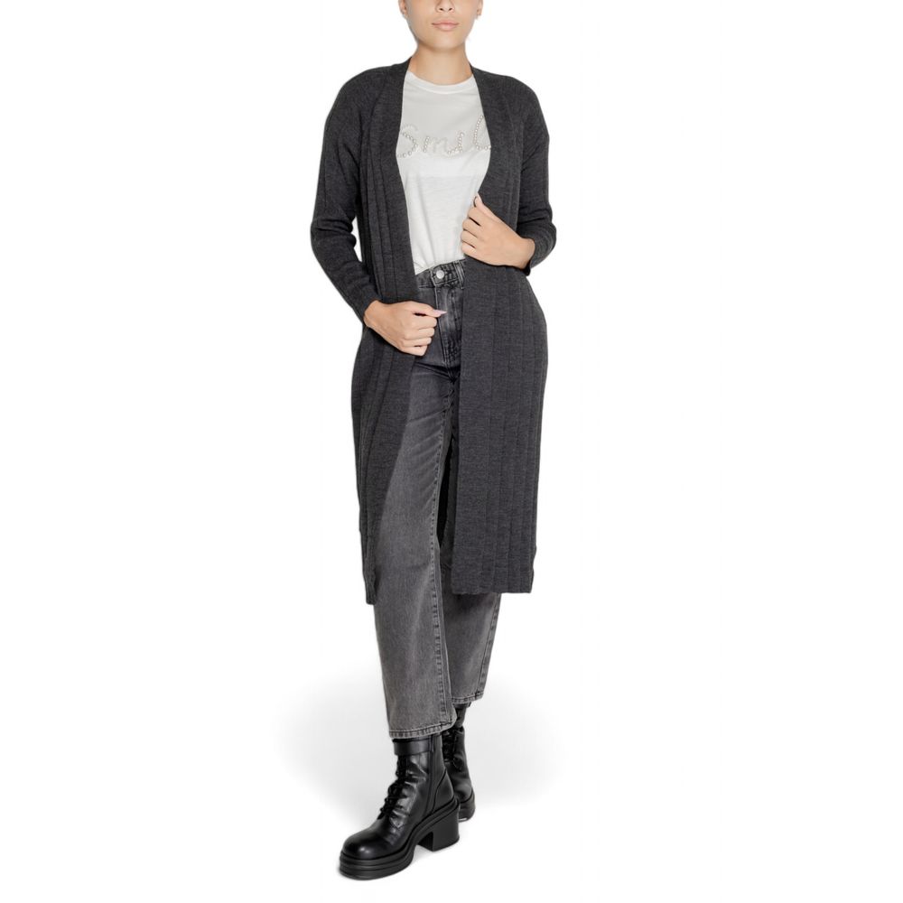 Gray Marabou Cardigan