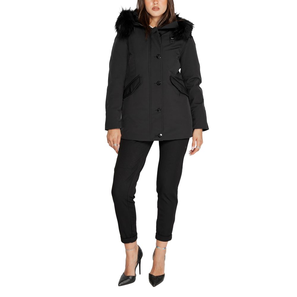 Black Polyester Parka