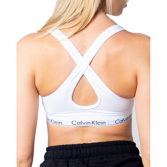 White Polyester Bra