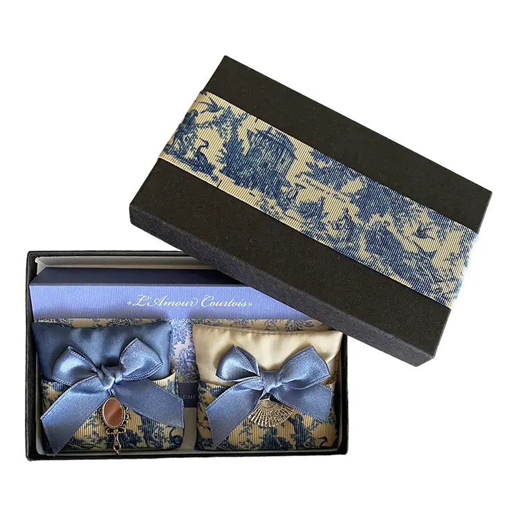 Duftsäckchen "Blaue Toile de Jouy" 2er-Set