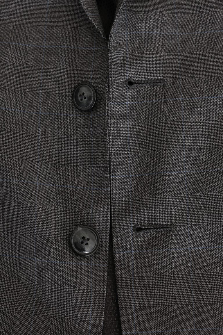 Dolce & Gabbana Graue Wolle MARTINI Schlanker Blazer