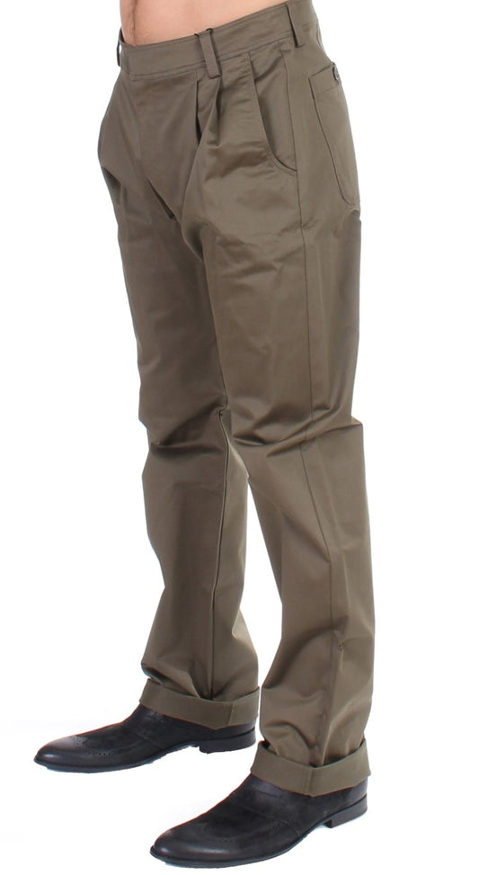 GF Ferre Grüne Cotton Stretch Comfort Fit Hose