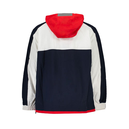 Blue Polyamide Men Jacket