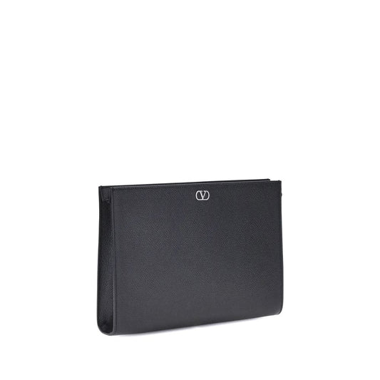 Grained leather Pouch