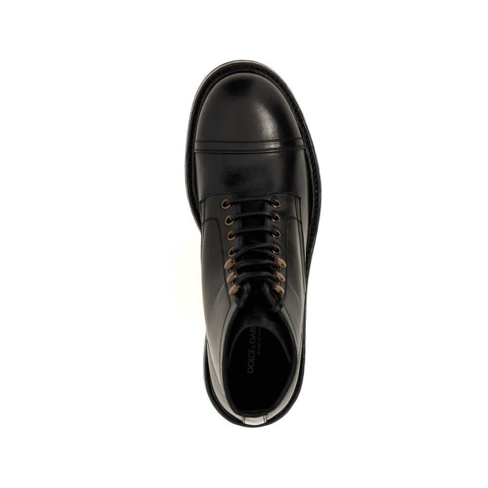 Lace-Up Leather Boots