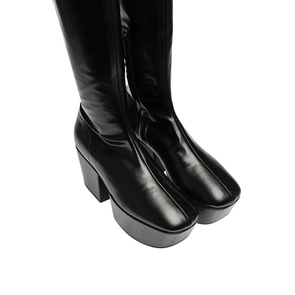 Leather Platform Boots