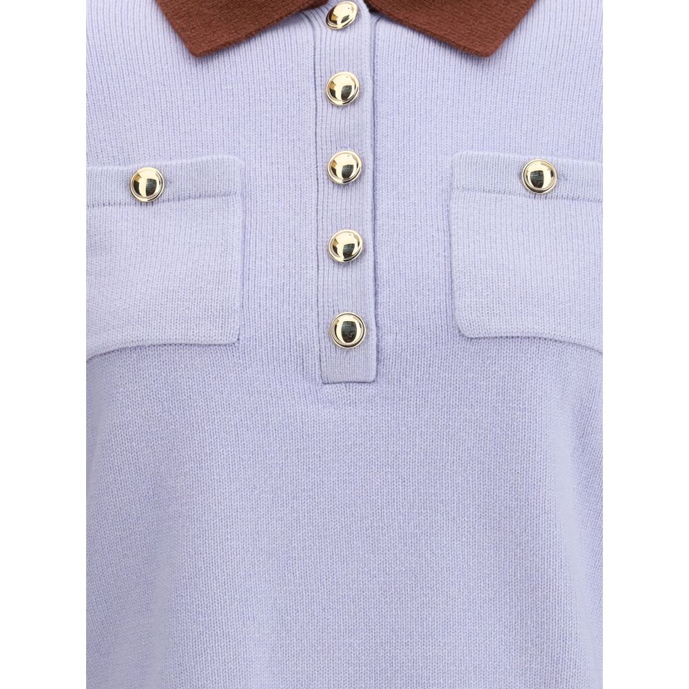 Contrast collar Sweater