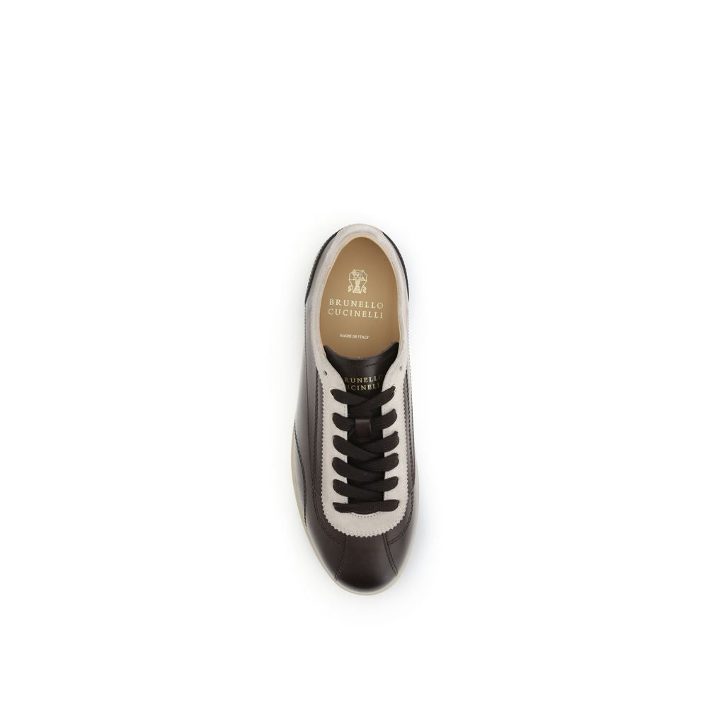 Calfskin and suede Sneakers