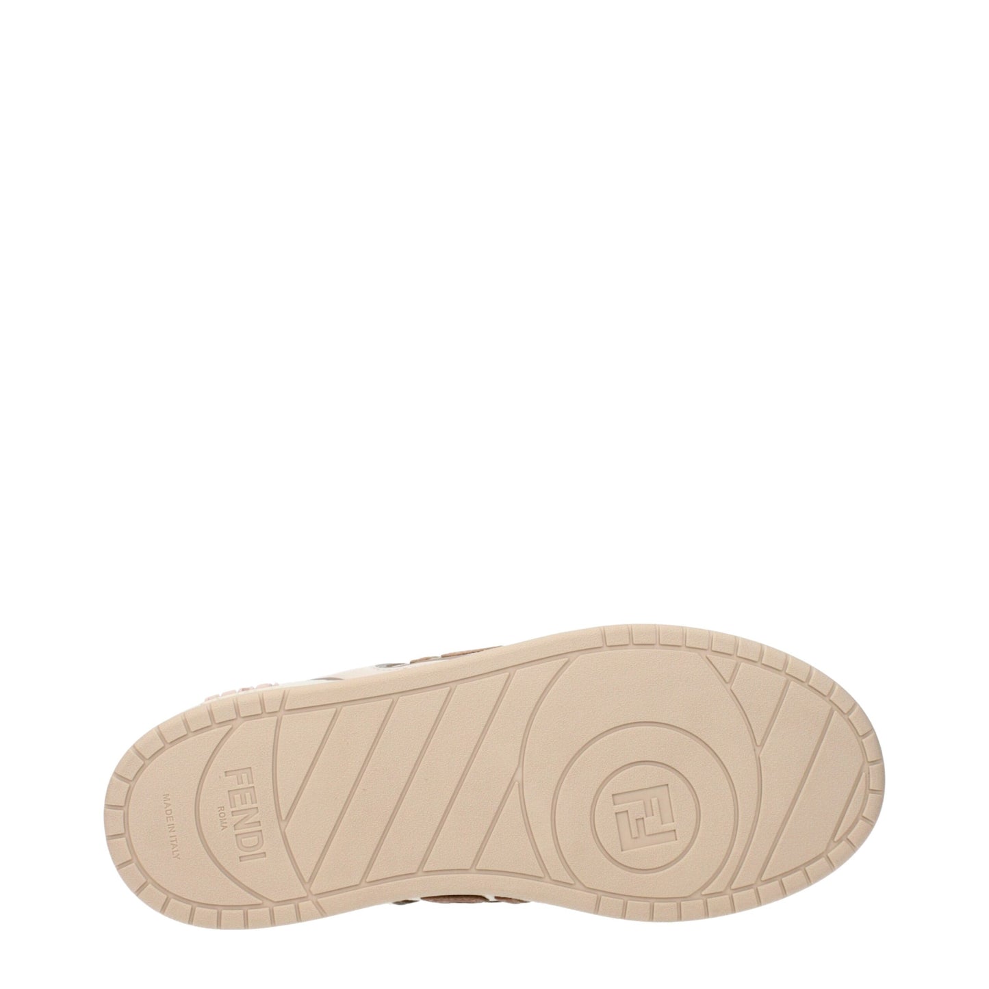 Beige Leather Low Tops