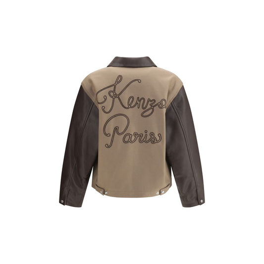 Wool and leather college Jacket
