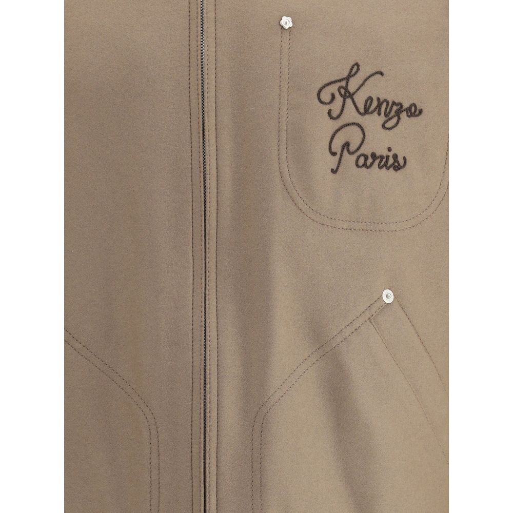Wool and leather college Jacket