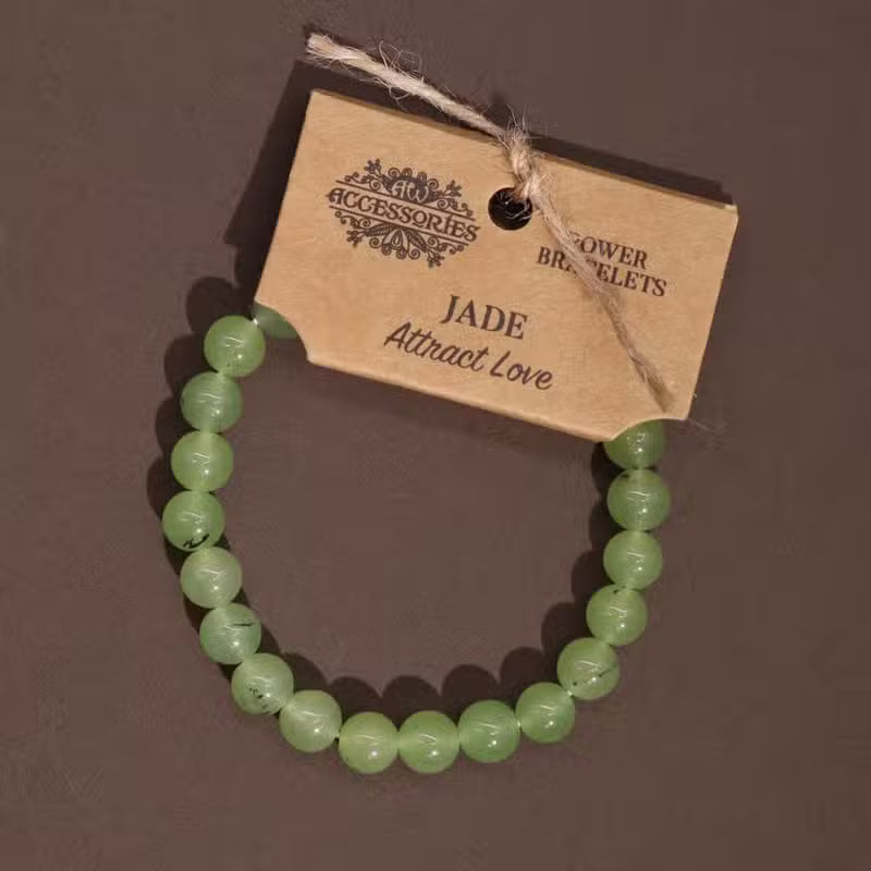 Kraftarmband aus Jade - Liebe und Harmonie