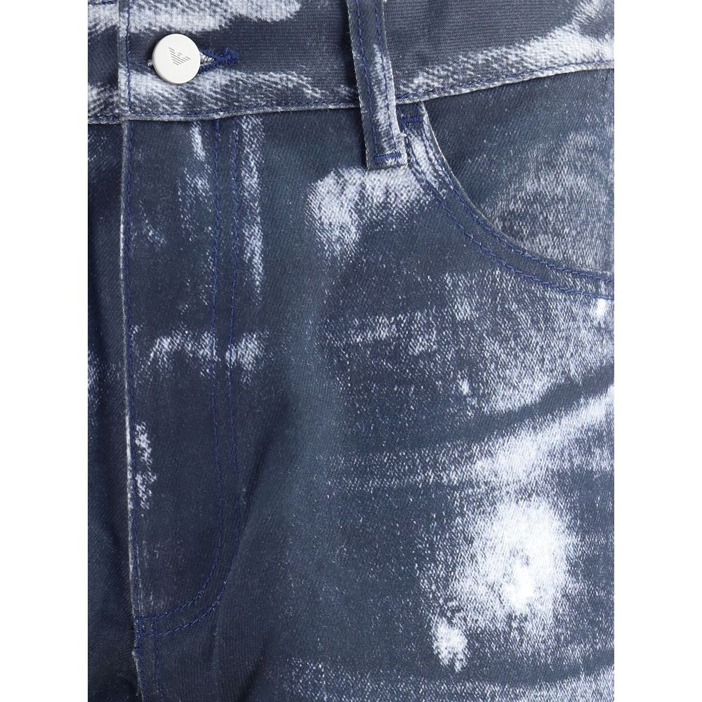 Denim print Pants