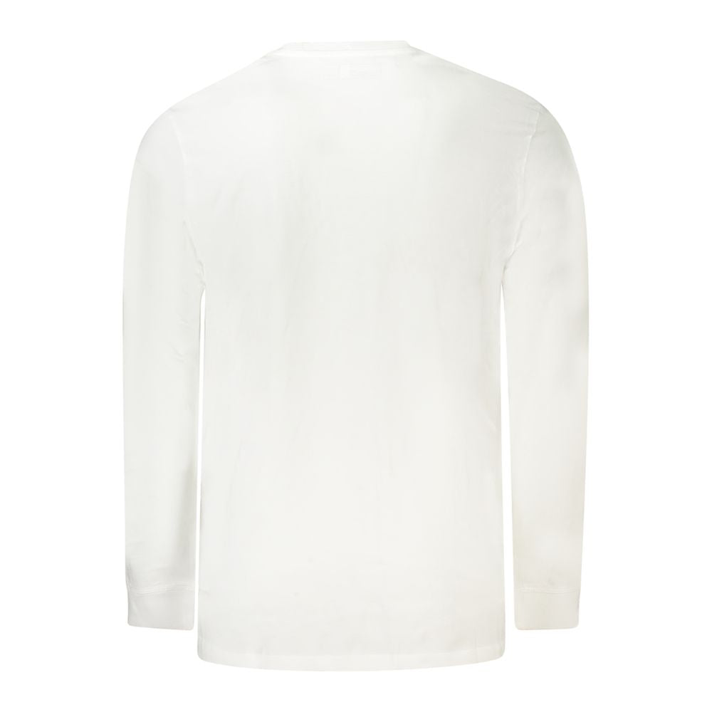 White Cotton Men T-Shirt