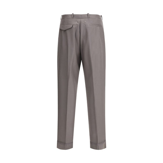Green Wool Trousers