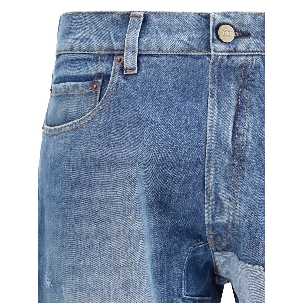Blue Cotton Jeans