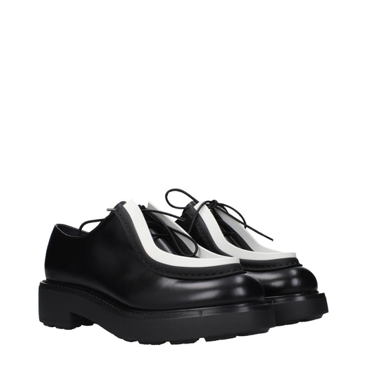 Black Leather Oxfords And Derbies
