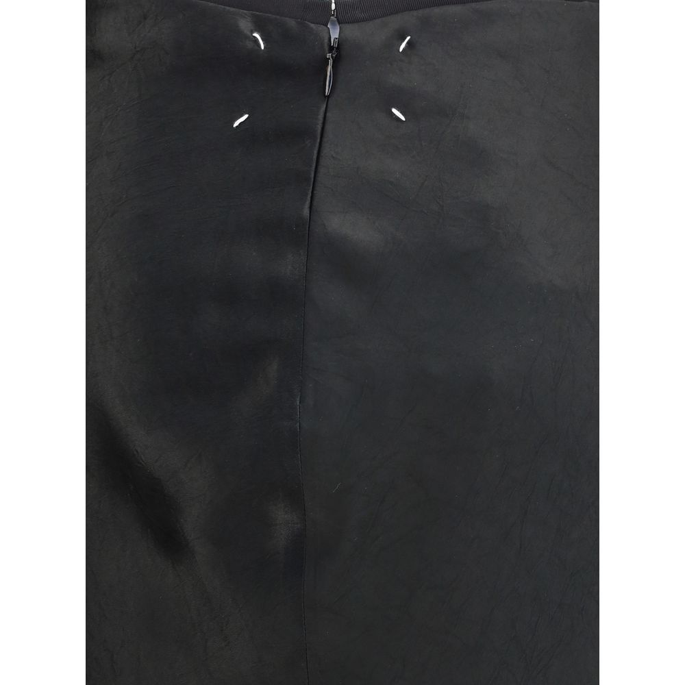 Satin Midi Skirt