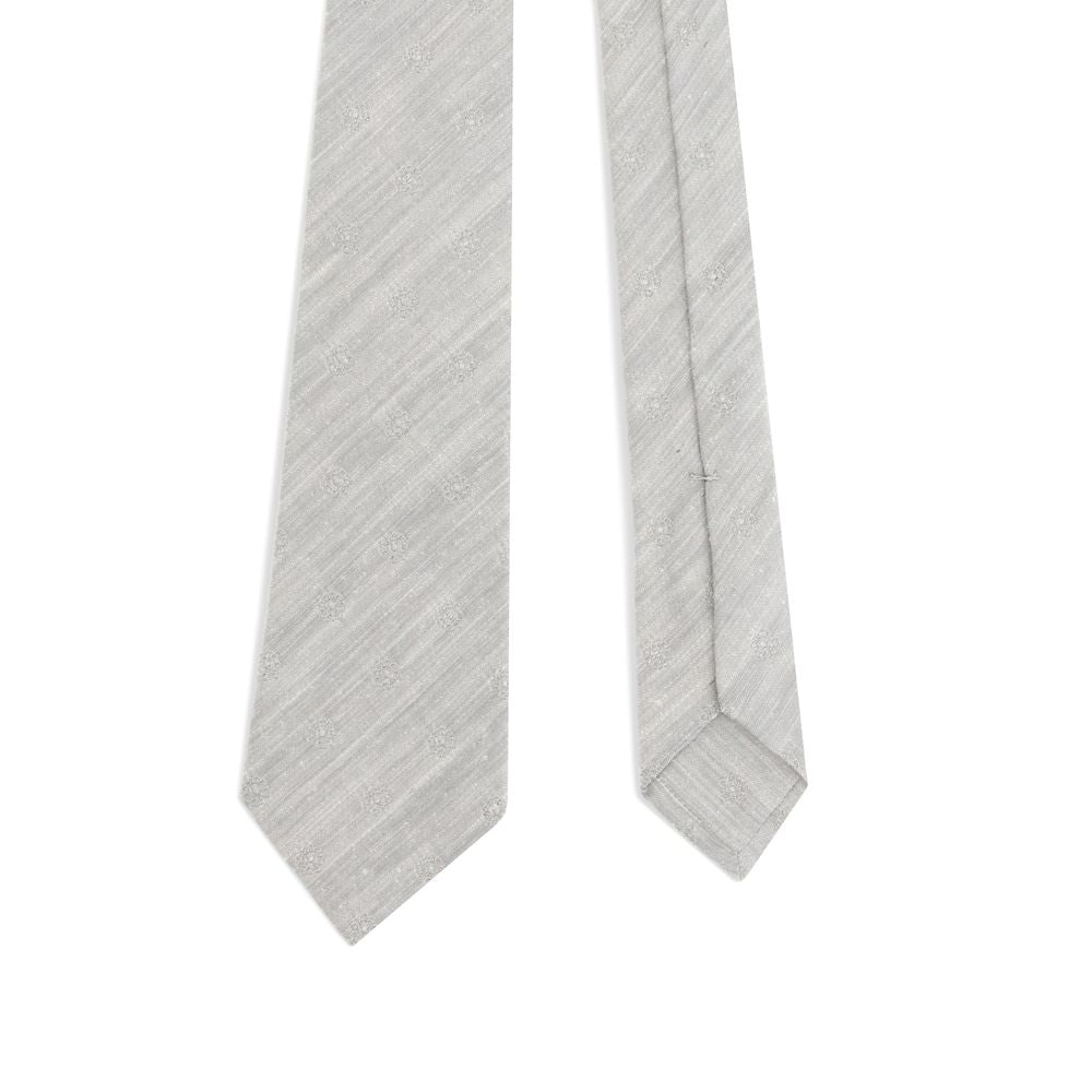 Floral embroidery Tie