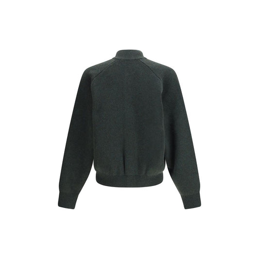 Embroidered Virgin Wool Cardigan