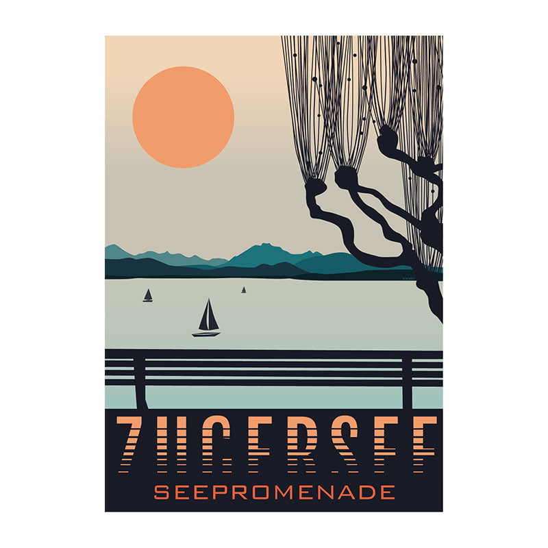 s.wert Poster Zug Zuger See, A3