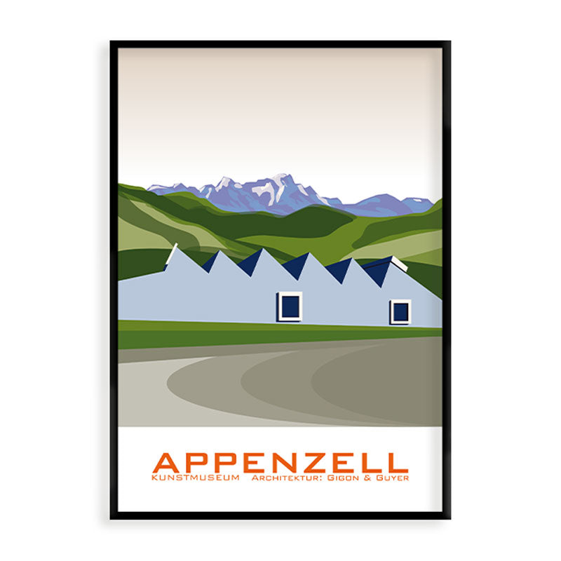 s.wert Postkarte Appenzell Kunstmuseum, A6