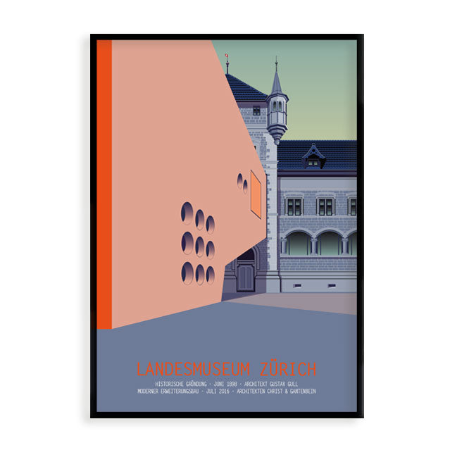 s.wert Poster Zürich Landesmuseum, A3