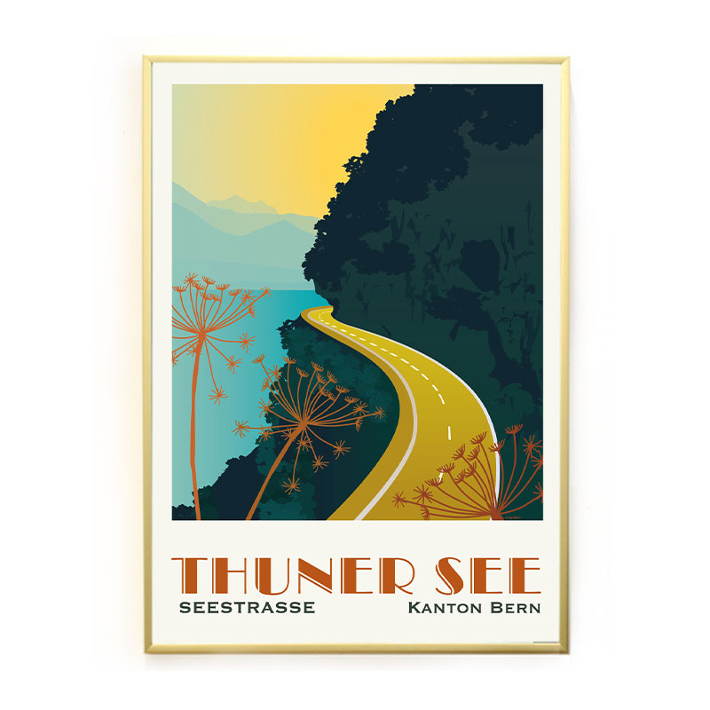 s.wert Postkarte Bern Thuner See, A6
