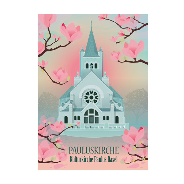 s.wert Postkarte Basel Pauluskirche, A6