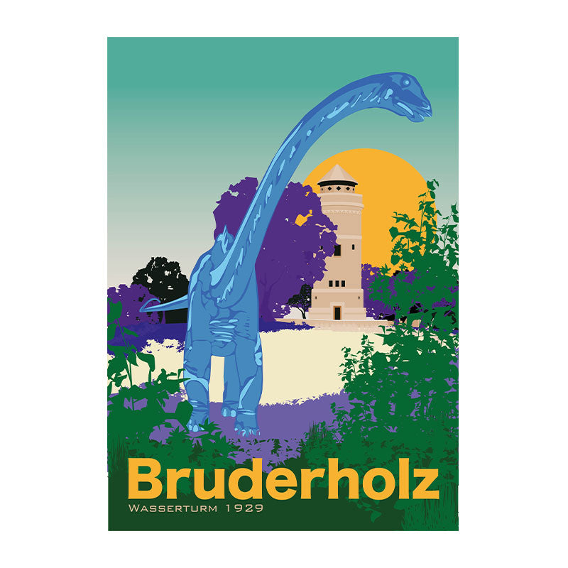 s.wert Postkarte Basel Bruderholz Wasserturm, A6