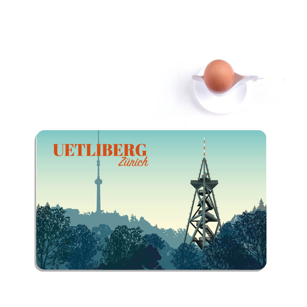 s.wert Frühstücksbrett Zürich Uetliberg, 23.3 x 14.3 cm