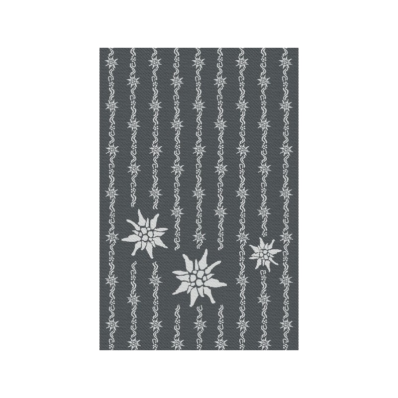 KULTSCHTOFF Küchentuch Edelweiss allover, Schwarz