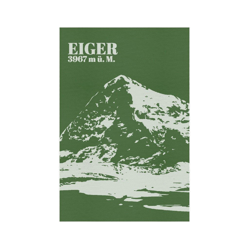 KULTSCHTOFF Küchentuch feinedinge Eiger, Dunkelgrün