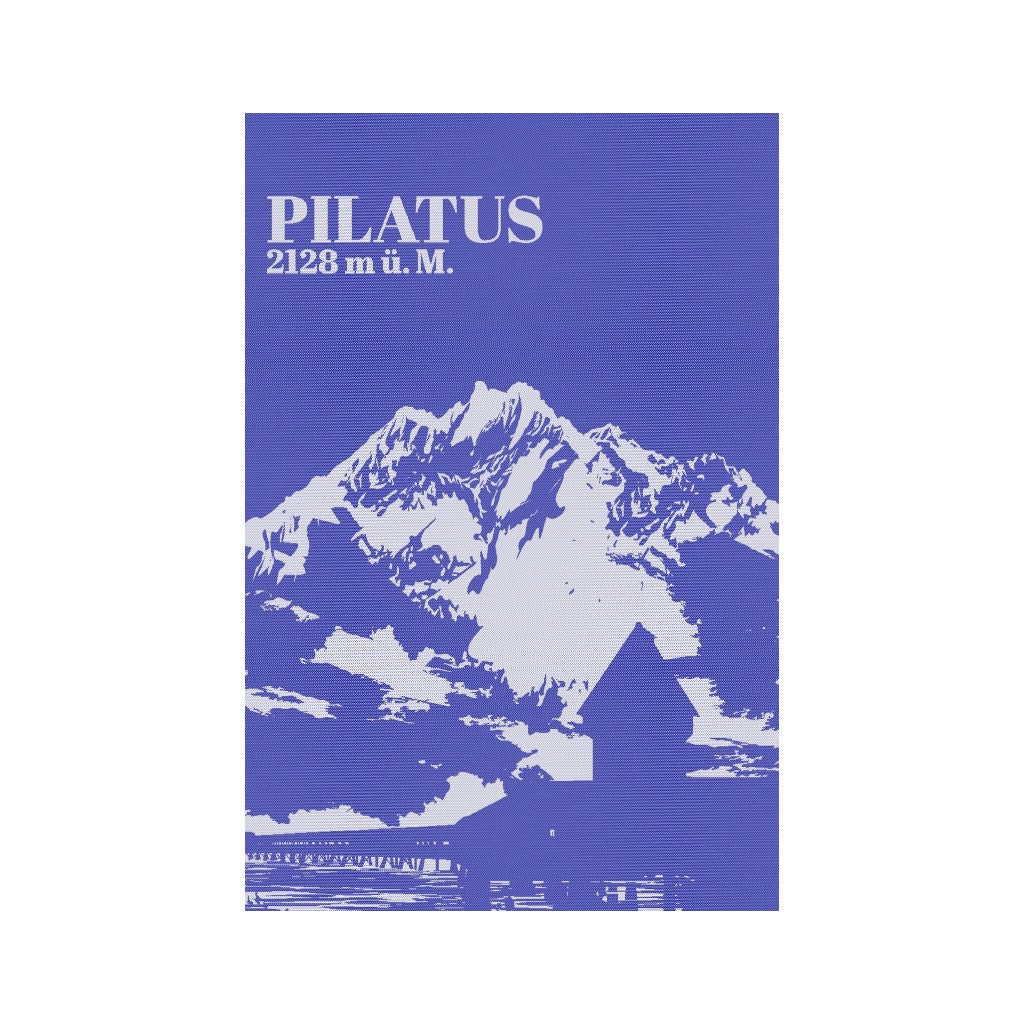 KULTSCHTOFF Küchentuch feinedinge Pilatus, Blau