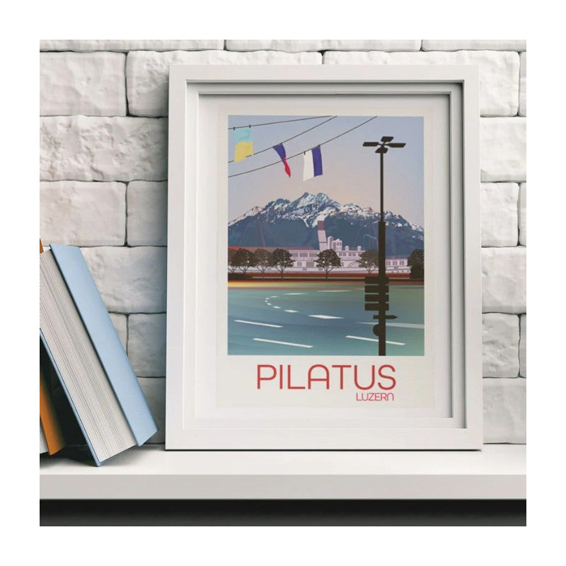 s.wert Poster Luzern Pilatus, A3