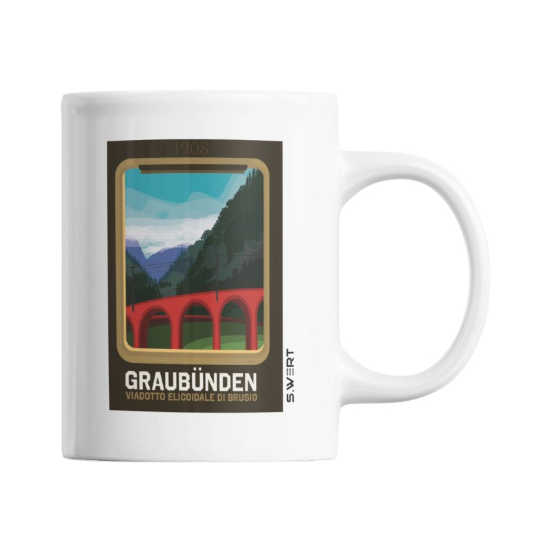 s.wert Tasse Graubünden Kreisviadukt Brusio, 250 ml