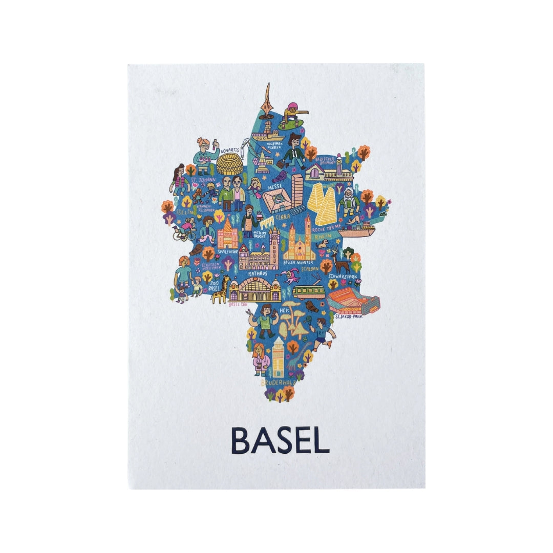 Atelier Avantgarde Postkarte , Basel Wimmel