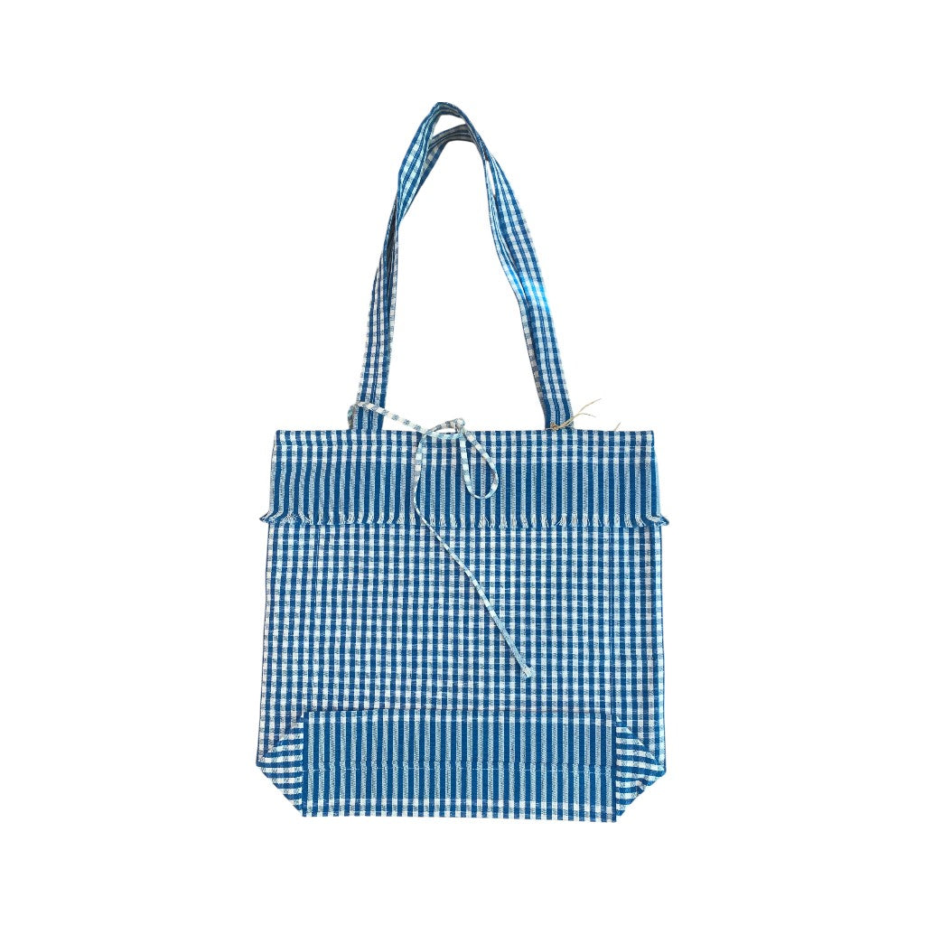 MEYER-MAYOR 2-Tuch Tasche Karo, Atlantik