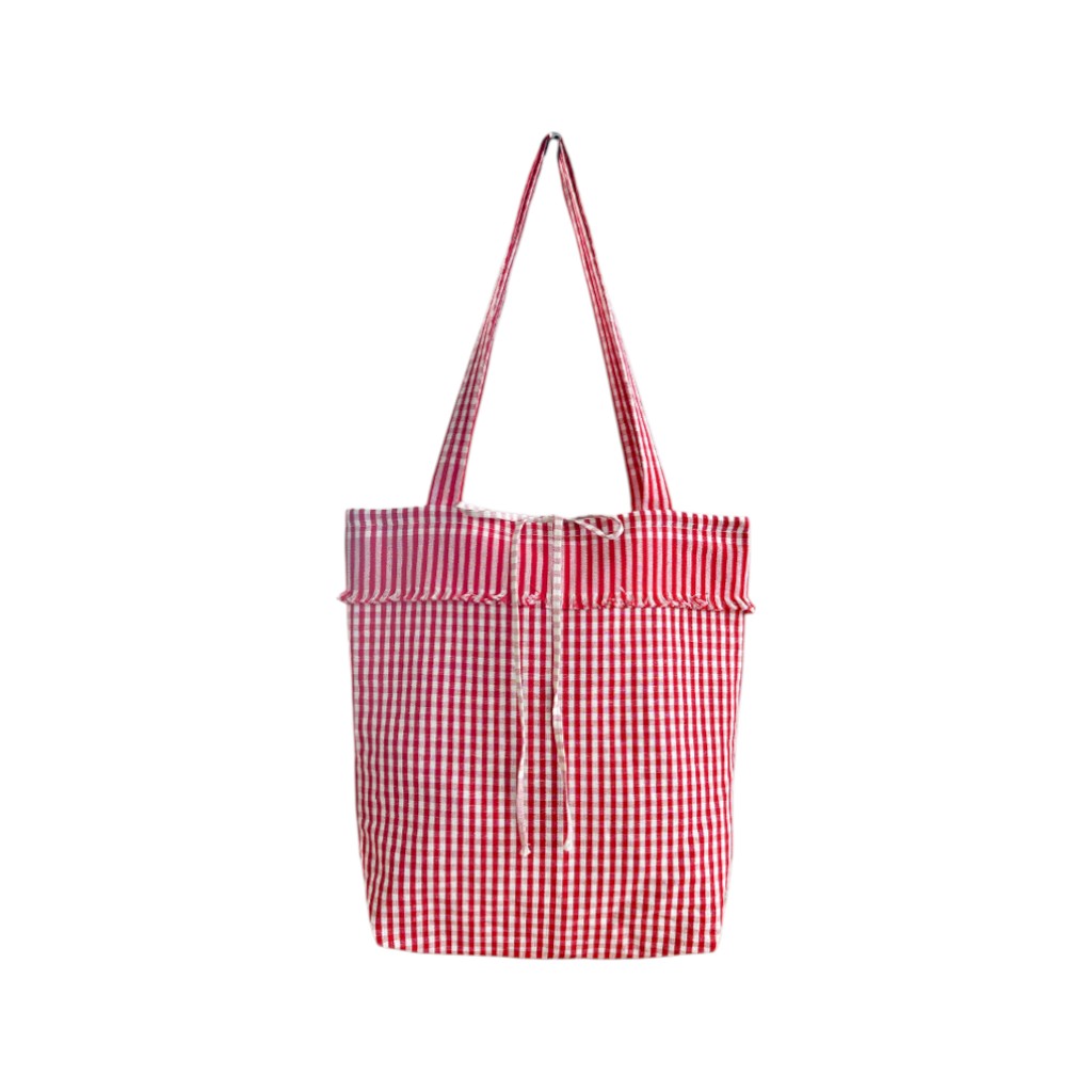 MEYER-MAYOR 2-Tuch Tasche Karo, Rot